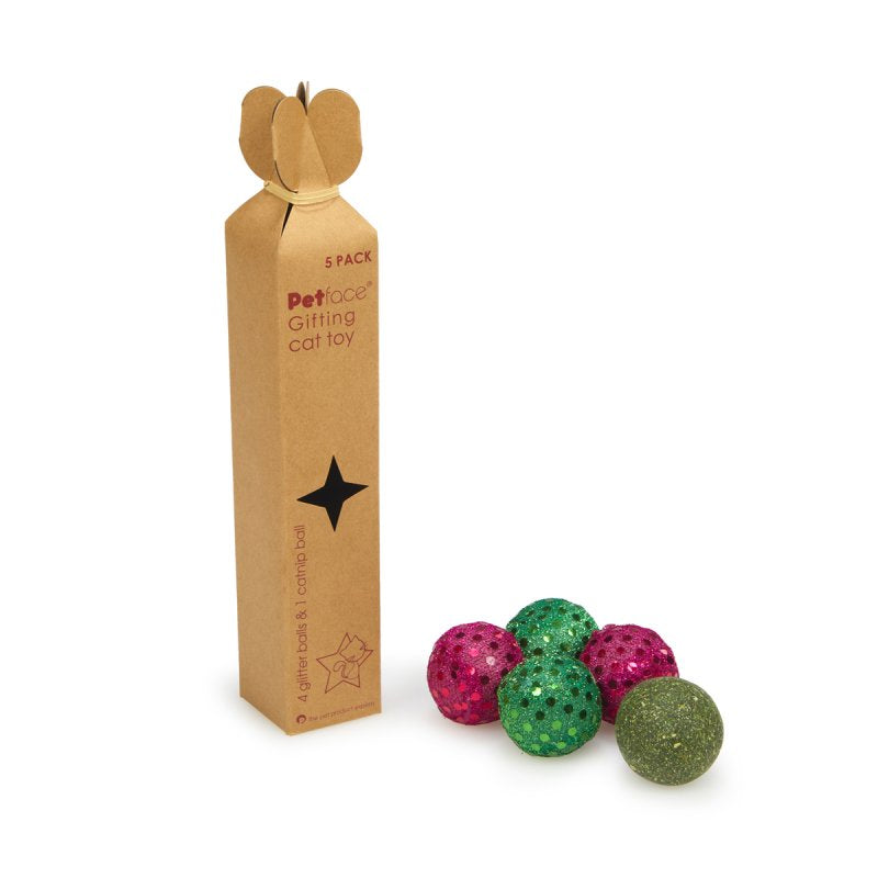 5 PACK CAT BALL TOYS GIFT BOX