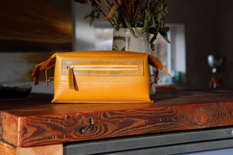 Personalised Elvis & Kresse Large Wash Bag - Yellow