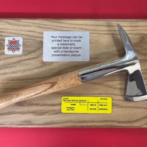 Mounted Presentation Axe on Board