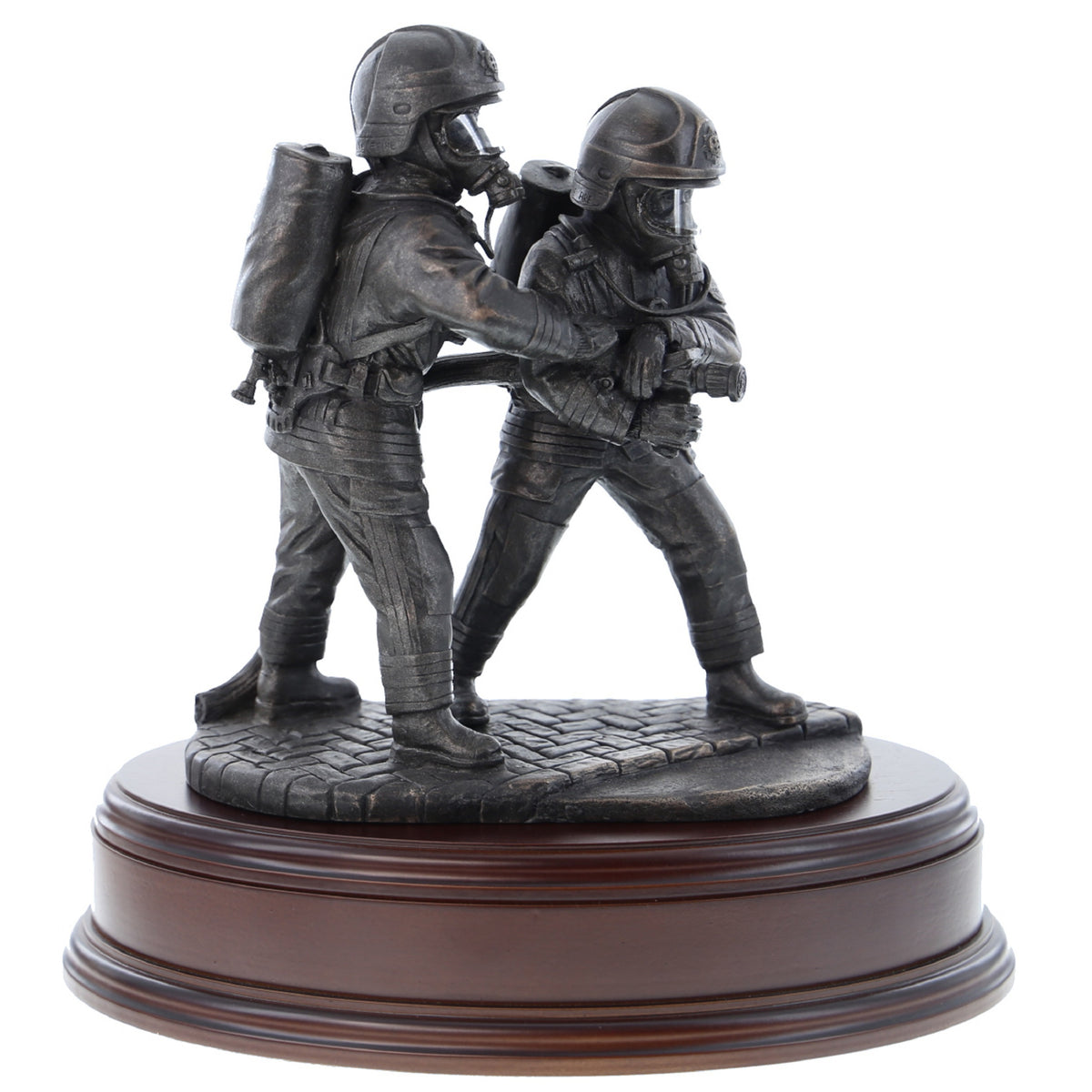 The Branch - Pair of Firefighters with Cromwell Helmets - B433