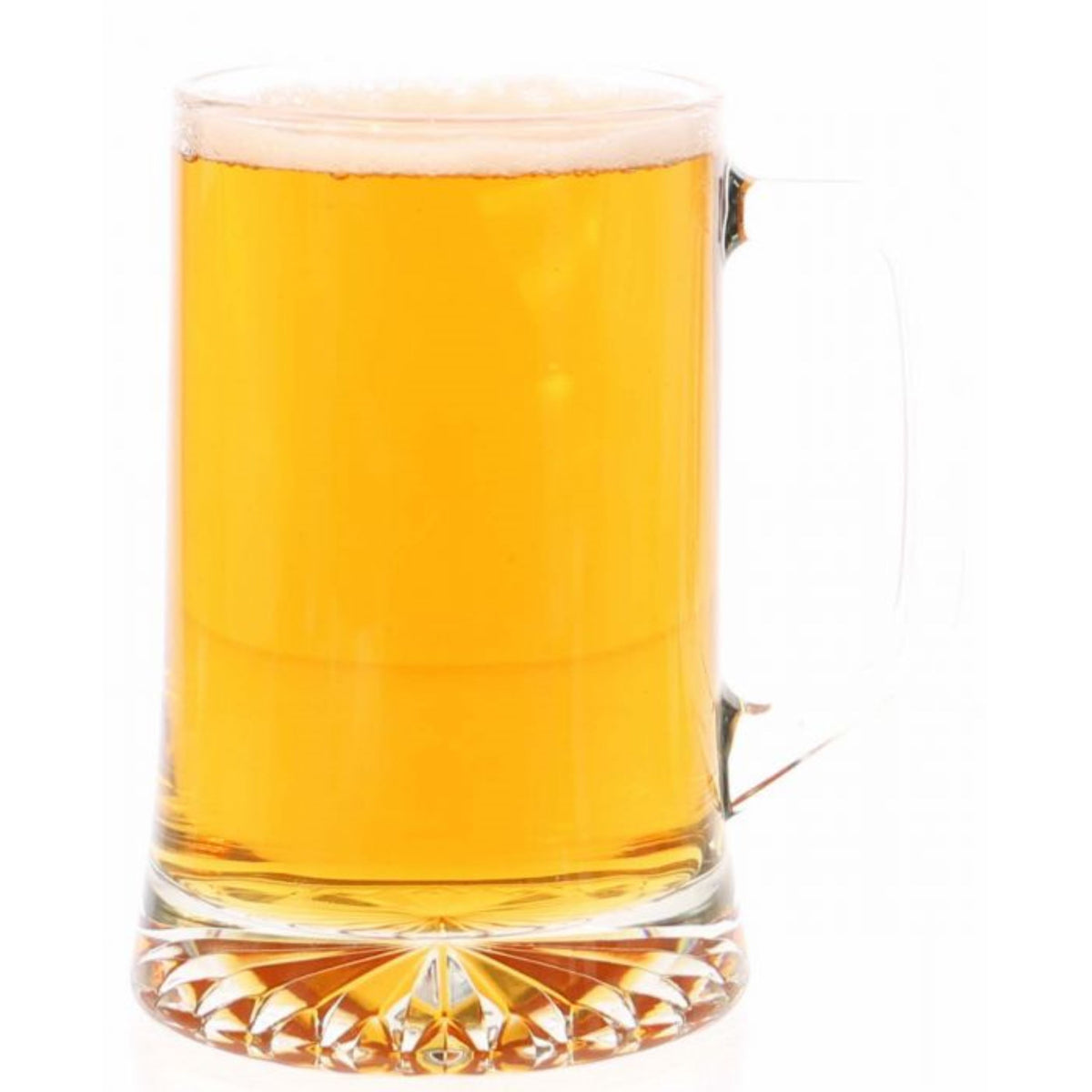 'Saved' Straight Sided Crystal Beer Tankard - J10