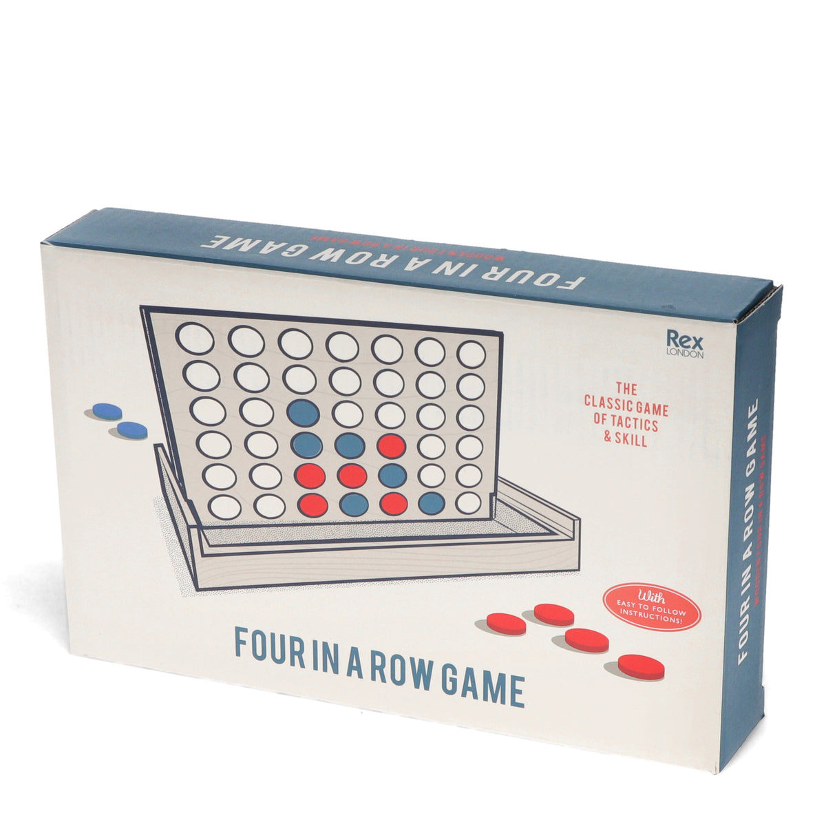 Wooden "Four in a Row" game set