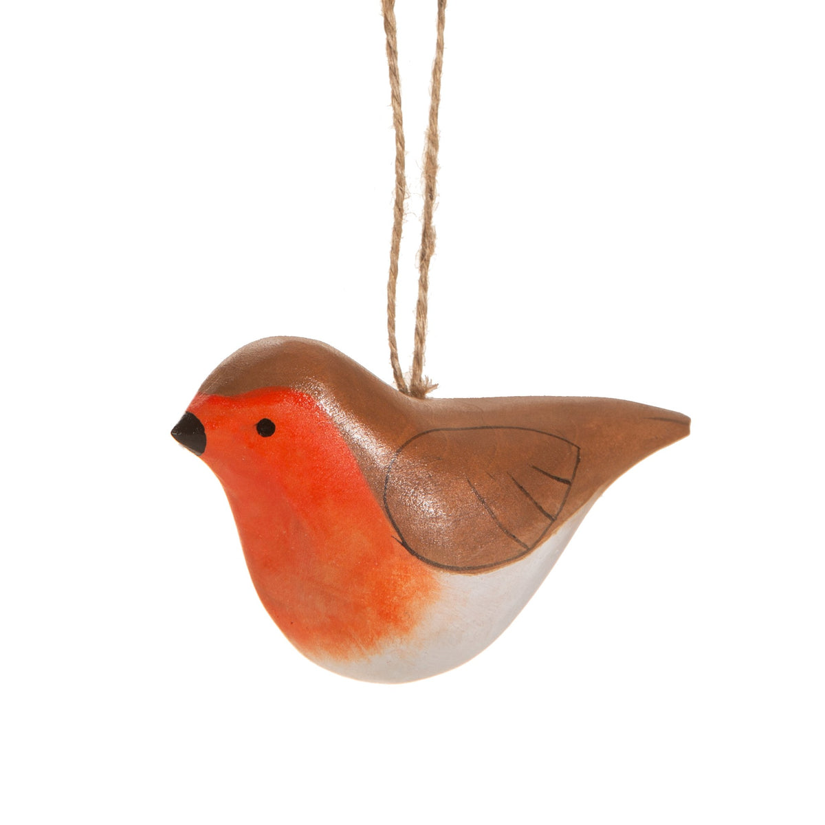 Wooden Robin Bauble