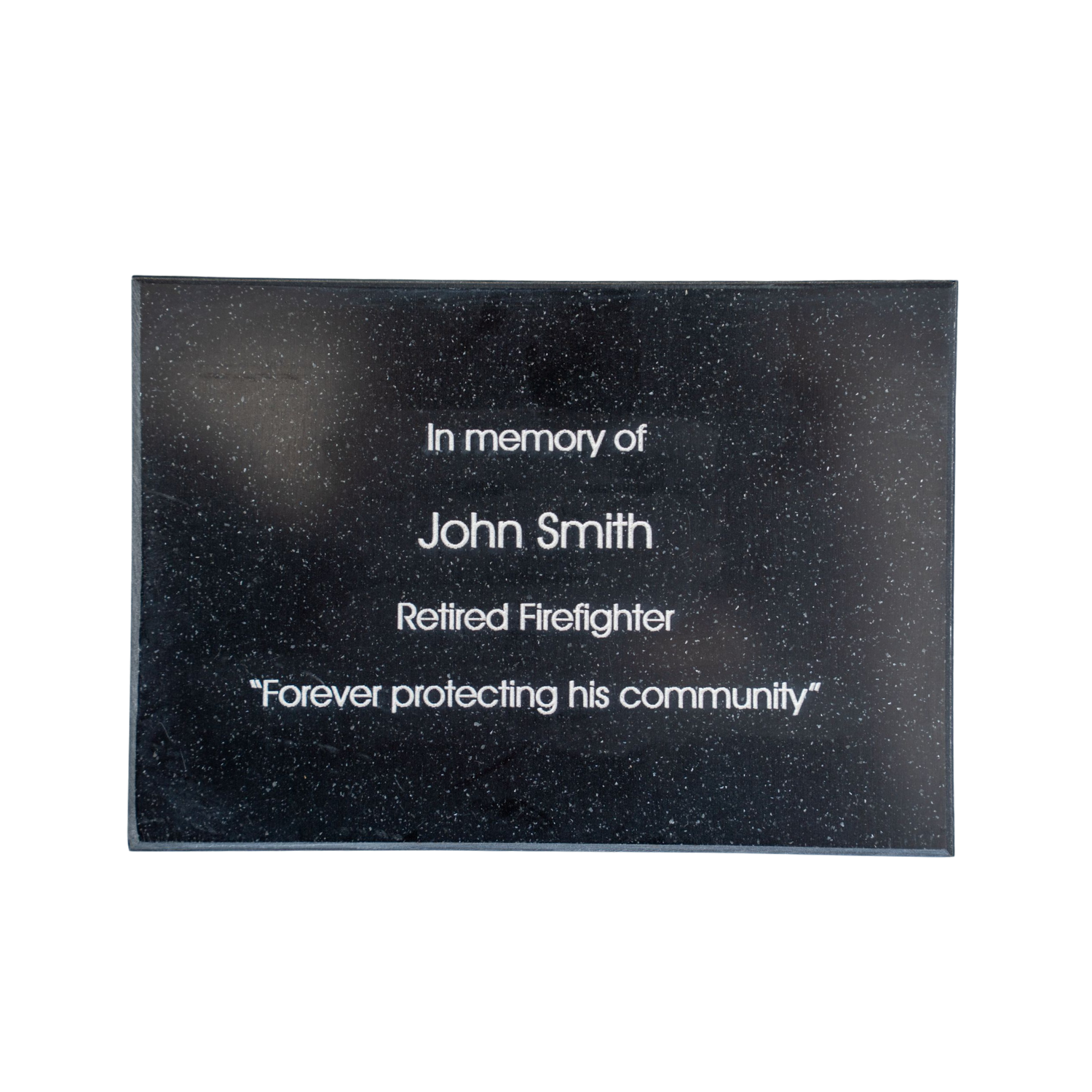"In Memory" Plaque for Fallen Firefighters