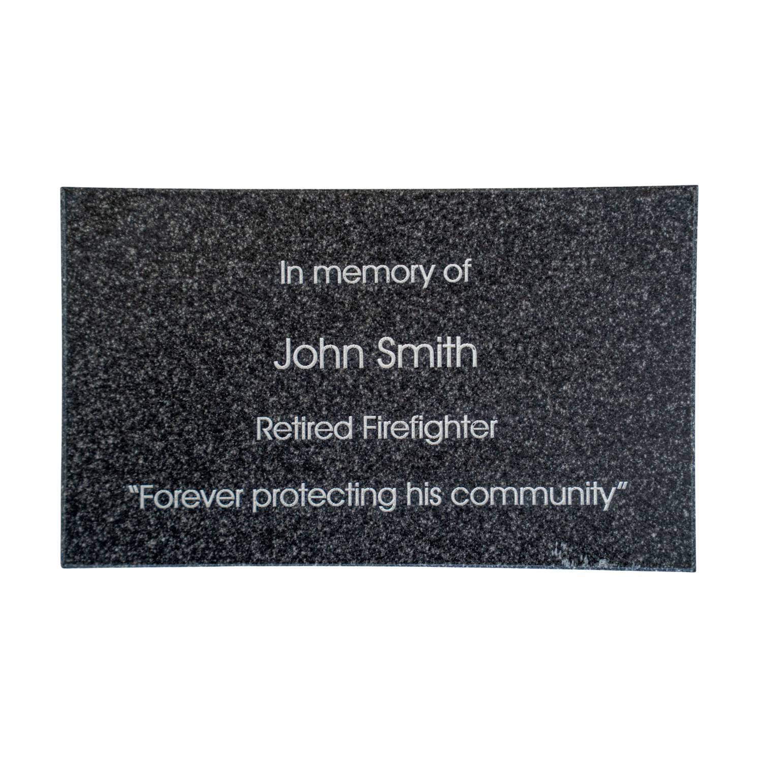 "In Memory" Plaque for Fallen Firefighters