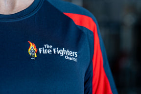 The Fire Fighters Charity Contrast Sports T-shirt - Navy Blue