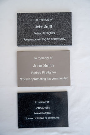 "In Memory" Plaque for Fallen Firefighters