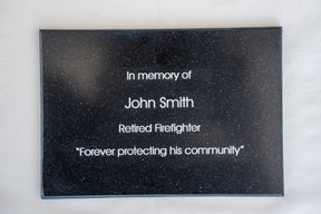 "In Memory" Plaque for Fallen Firefighters