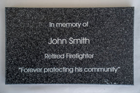 "In Memory" Plaque for Fallen Firefighters