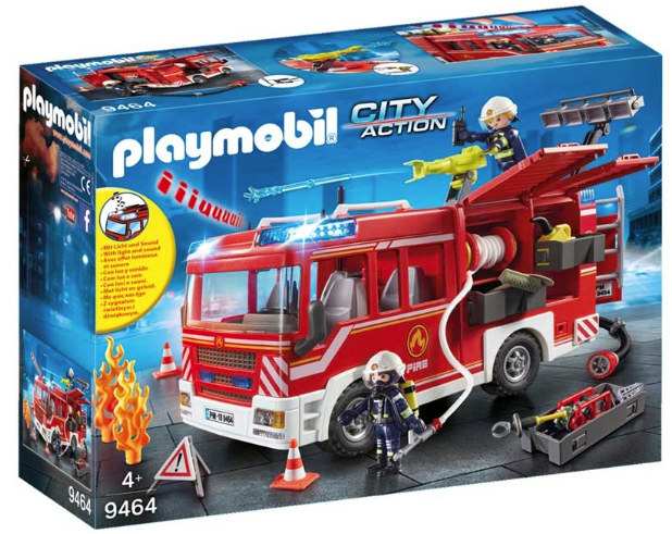 Playmobil 9464 City Action Fire Engine with Working Water Cannon