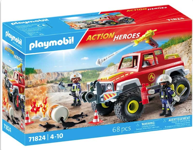 Playmobil 71824 Action Heroes Fire Engine with water shooting cannon