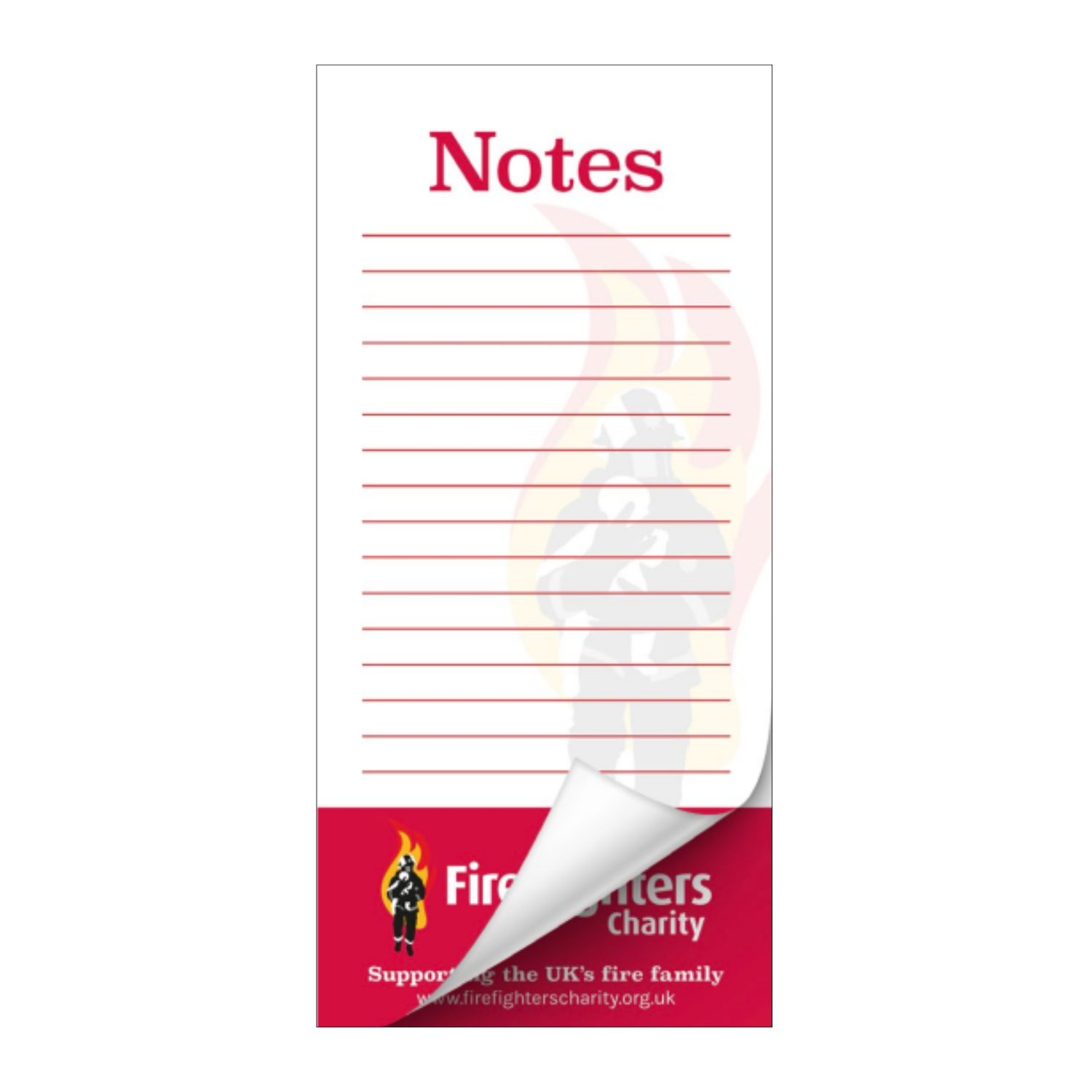 Fire Fighters Charity Slim Note Pad