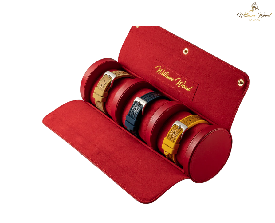 William Wood Watches Four Strap Travel Roll Bundle