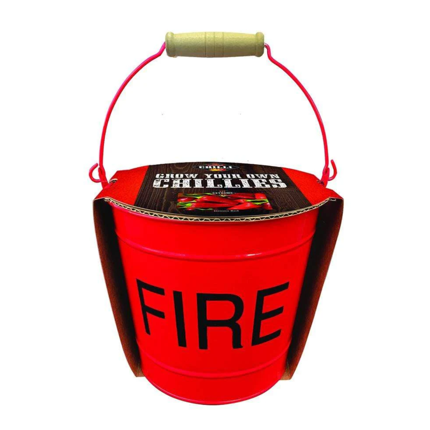 Grow your own Chilli and metal planter