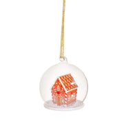 Gingerbread House Domed Bauble