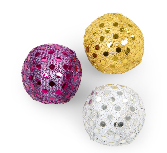 Catkins 3 Pack Cat Toy Glitter Balls