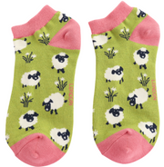Miss Sparrow Leaping Sheep Trainer Socks