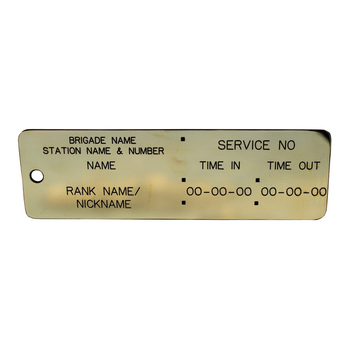 Personalised Brass BA Tally