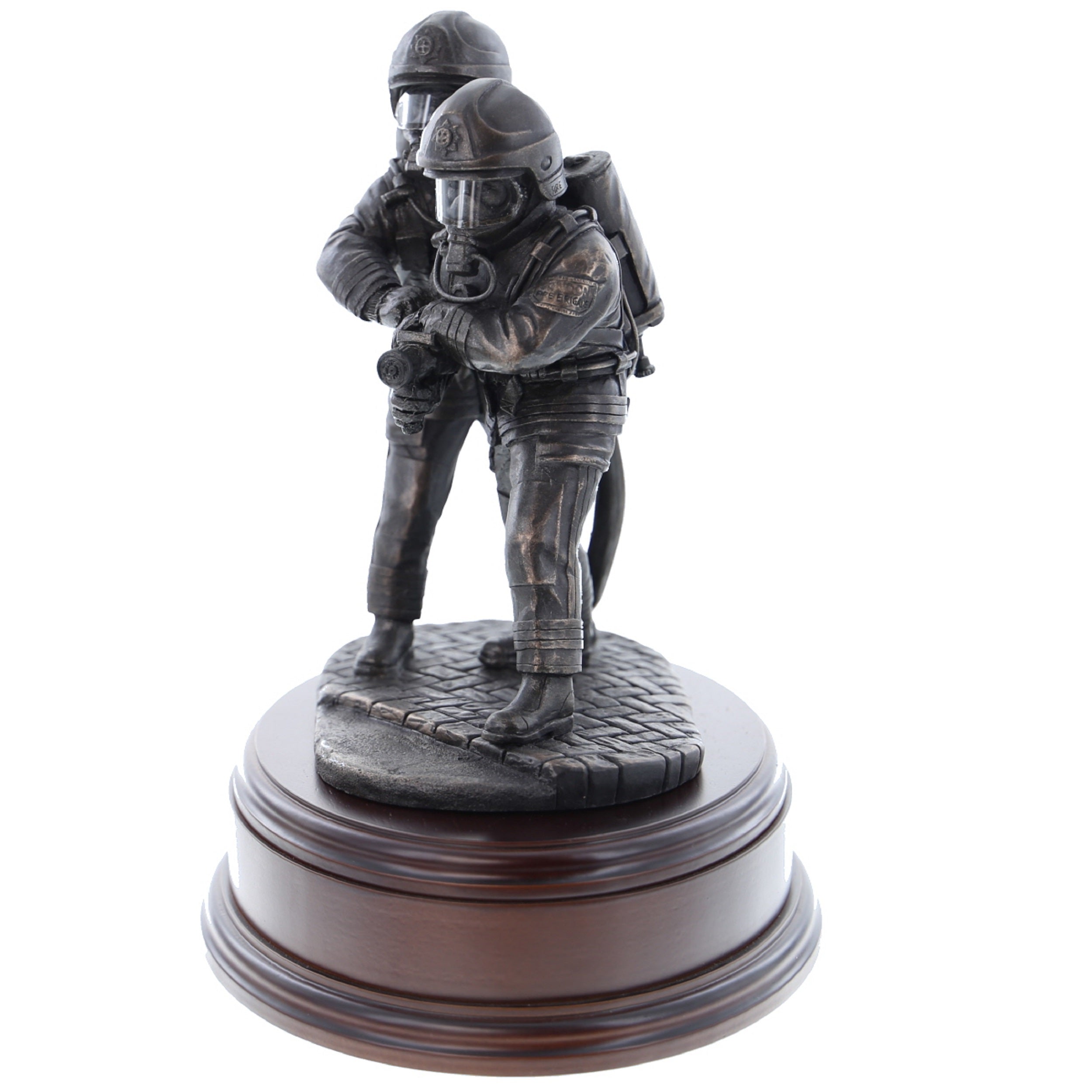 The Branch - Pair of Firefighters with Cromwell Helmets - B433