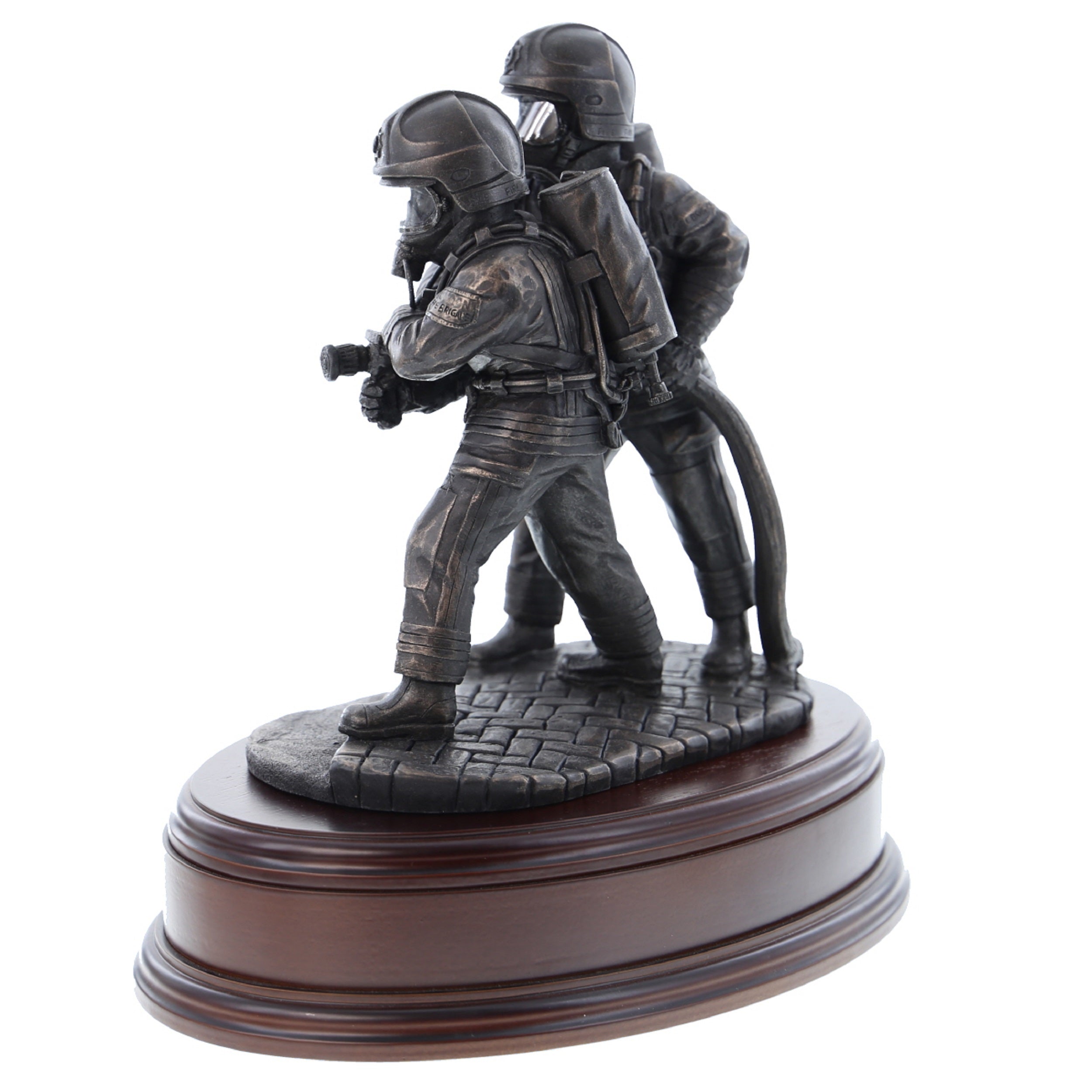 The Branch - Pair of Firefighters with Cromwell Helmets - B433