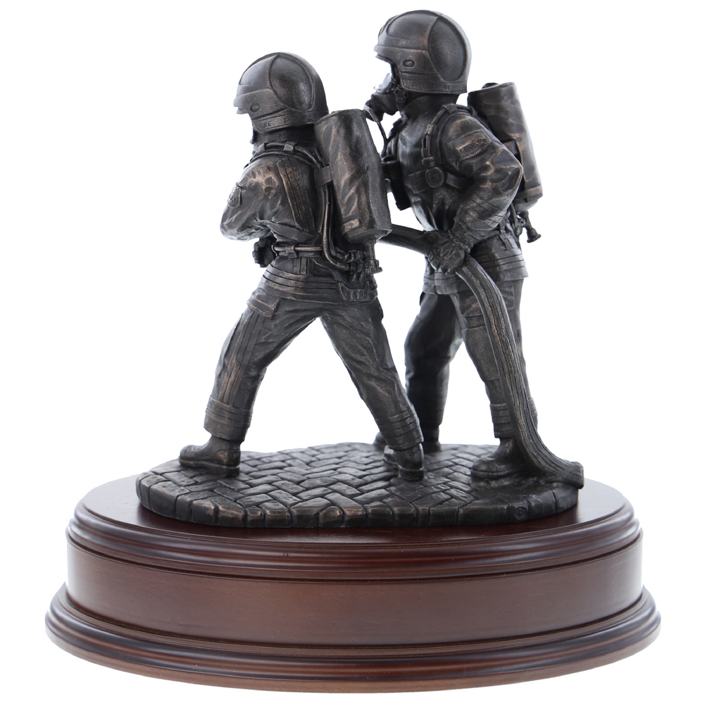 The Branch - Pair of Firefighters with Cromwell Helmets - B433