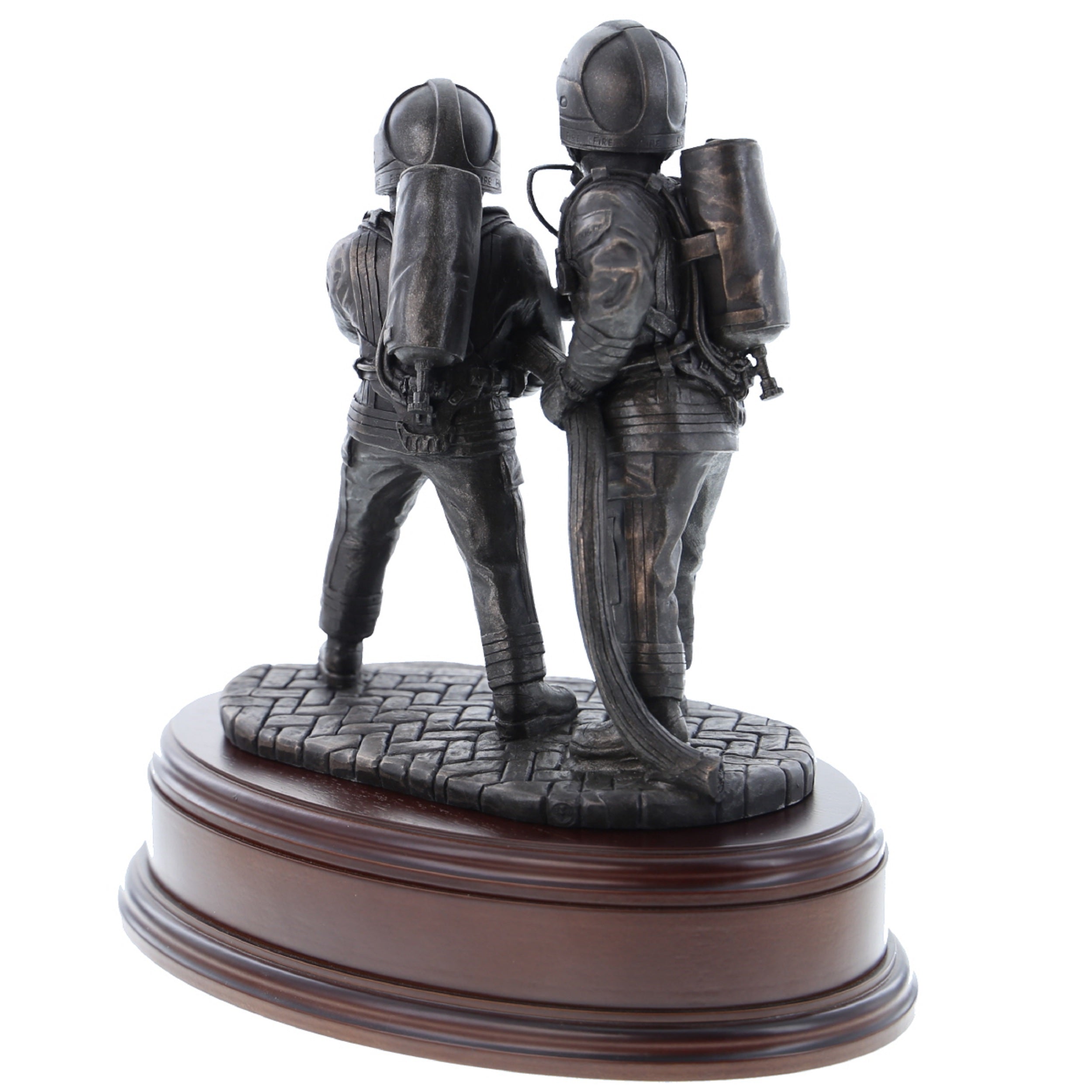 The Branch - Pair of Firefighters with Cromwell Helmets - B433