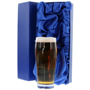 'Saved' Lager Glass, Boxed - H10E
