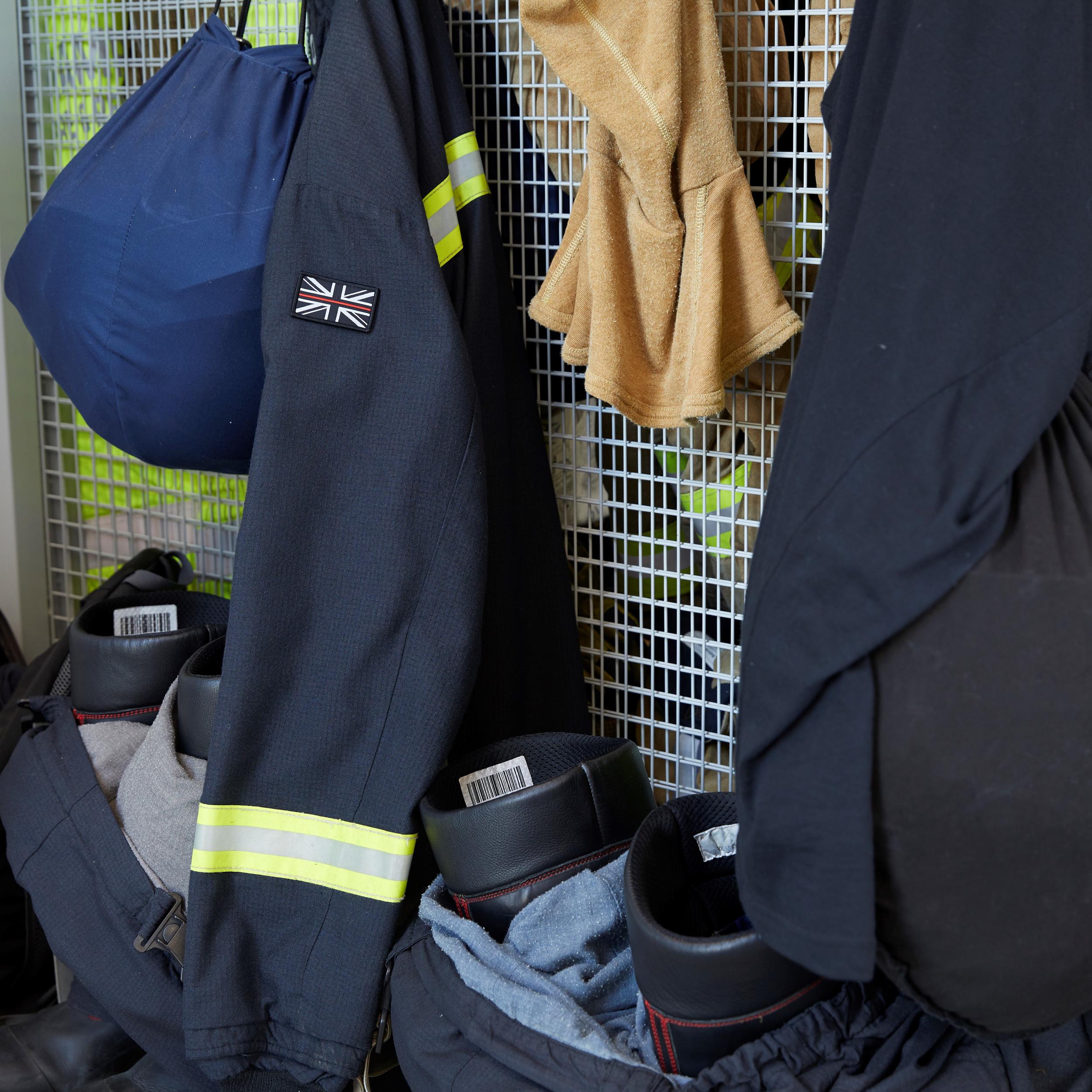 Thin Red Line Velcro Backed Badge