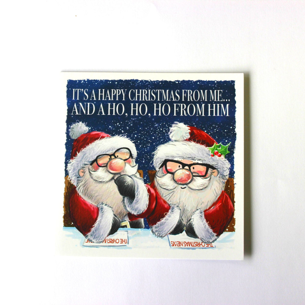 Wishes From Me and Him - Pack of 10 Christmas Cards