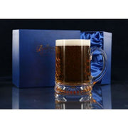 Brigade Engraved Panel Cut Crystal Beer Tankard, Boxed - H10C